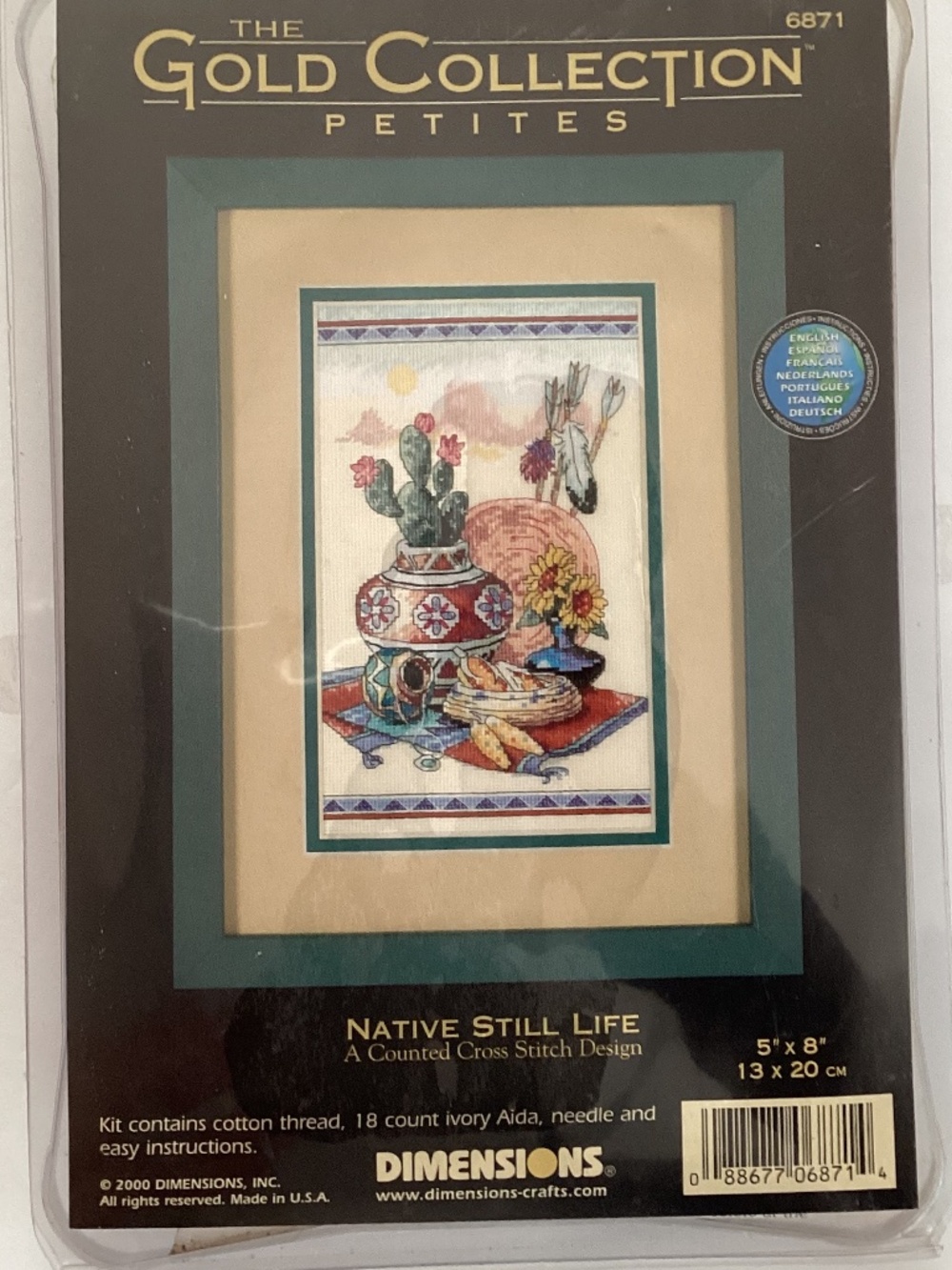 Dimensions Petites Native astill Life Counted Cross Stitch #6871 Vtd. New